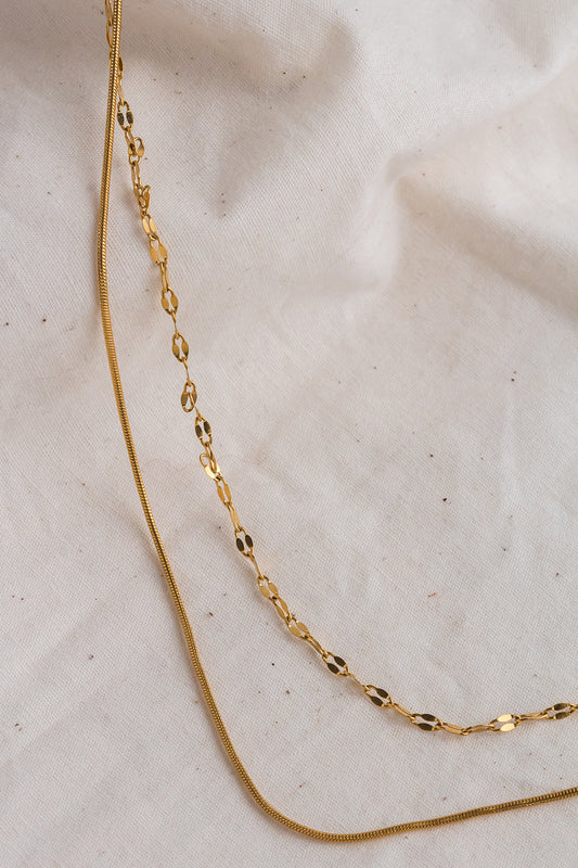 Dainty Double Gold Necklace